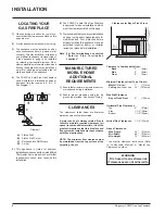 Предварительный просмотр 6 страницы Regency FireGenie PG36D Owners & Installation