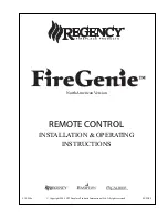 Regency FireGenie Installation & Operating Instructions Manual preview