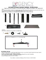 Preview for 1 page of Regency Fusion MFTT Series Instructions