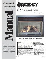 Preview for 1 page of Regency G51-NG UltraGlow Owners & Installation Manual