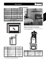 Предварительный просмотр 1 страницы Regency Gas Insert E33-LP1 Specifications