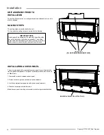 Preview for 10 page of Regency GF1500LST-LP Owners & Installation Manual