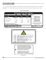 Предварительный просмотр 4 страницы Regency GF900C-LPG Owners & Installation Manual