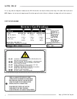 Предварительный просмотр 4 страницы Regency Greenfire GF1500L-LP Owners & Installation Manual