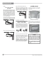 Предварительный просмотр 12 страницы Regency H2100 Owners & Installation Manual