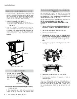 Preview for 8 page of Regency Hamilton F2452 Owners & Installation Manual