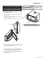 Предварительный просмотр 9 страницы Regency Hampton HI2450 Owners & Installation Manual