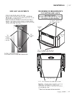 Предварительный просмотр 17 страницы Regency Hampton HI2450 Owners & Installation Manual