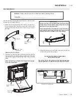 Предварительный просмотр 19 страницы Regency Hampton HI2450 Owners & Installation Manual