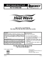 Regency Heatwave P36 Installation Manual preview