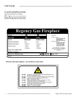 Предварительный просмотр 4 страницы Regency Horizon HZO42-NG Owners & Installation Manual