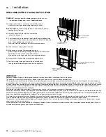 Preview for 12 page of Regency HZ42STE Owners & Installation Manual