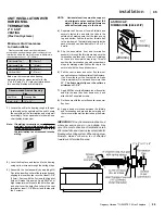 Preview for 35 page of Regency HZ42STE Owners & Installation Manual