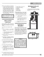 Предварительный просмотр 11 страницы Regency HZI234E-LP Owners & Installation Manual