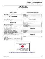 Preview for 31 page of Regency I1205S Owners & Installation Manual