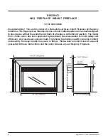 Предварительный просмотр 2 страницы Regency I31-LPG3 Owners & Installation Manual