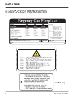 Предварительный просмотр 4 страницы Regency I35-LPG Owners & Installation