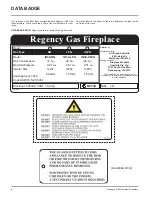 Предварительный просмотр 4 страницы Regency IG34 Owners & Installation Manual