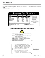 Предварительный просмотр 4 страницы Regency IG34 Owners & Installation