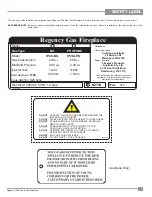 Предварительный просмотр 7 страницы Regency IP28-LPG Owners & Installation Manual