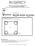 Preview for 1 page of Regency Kee Post MTBP27 Instructions