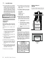 Preview for 10 page of Regency L234-LP10 Owners & Installation Manual