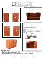 Preview for 3 page of Regency LEGACY STORAGE CABINET LSC2935 Instructions