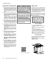 Предварительный просмотр 54 страницы Regency Liberty LRI4E series Owners & Installation Manual