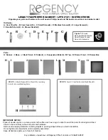 Regency LPFS2121 Installation Instructions preview