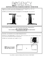 Предварительный просмотр 3 страницы Regency MLD723048 Instructions Manual