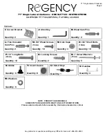 Предварительный просмотр 2 страницы Regency ONCSLF7124 Instructions Manual