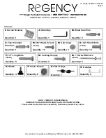 Preview for 2 page of Regency ONCSSP7124 Instructions Manual