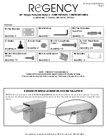 Предварительный просмотр 2 страницы Regency ONRTSP3624 Instructions