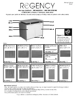 Preview for 1 page of Regency ONSCD3624 Instructions