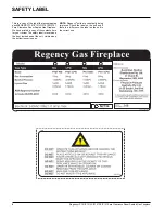 Предварительный просмотр 4 страницы Regency P121-LPG Owners & Installation Manual