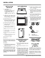 Предварительный просмотр 6 страницы Regency P33-LP3 Owners & Installation Manual