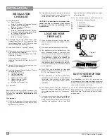 Предварительный просмотр 8 страницы Regency P33CE-LP Owners & Installation Manual