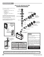 Предварительный просмотр 20 страницы Regency P33CE-LP Owners & Installation Manual