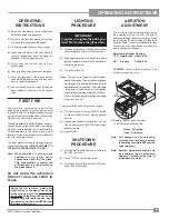 Предварительный просмотр 49 страницы Regency P33CE-LP Owners & Installation Manual