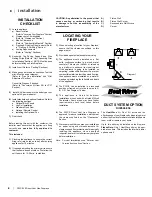 Предварительный просмотр 8 страницы Regency P33CE-LP10 Owners & Installation Manual