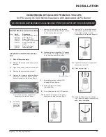 Предварительный просмотр 31 страницы Regency P33LPG3-R Owners & Installation Manual