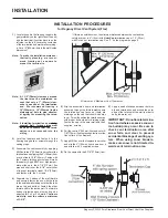 Предварительный просмотр 12 страницы Regency P33R-LP2 Owners & Installation Manual