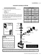 Предварительный просмотр 21 страницы Regency P36-LP10 Owners & Installation Manual