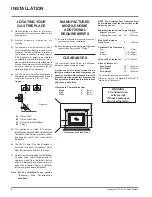 Предварительный просмотр 6 страницы Regency P36-LPG5 Owners & Installation Manual