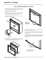 Preview for 59 page of Regency P36E-LP4 Owners & Installation Manual