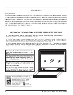 Preview for 2 page of Regency P42-LP3 Owners & Installation Manual