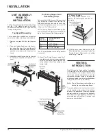 Preview for 10 page of Regency P48-LP Owners & Installation Manual