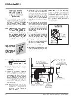 Предварительный просмотр 22 страницы Regency P48-LP1 Owners & Installation Manual