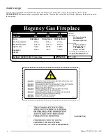 Preview for 4 page of Regency Panorama PG33LPG4-R Owners & Installation Manual