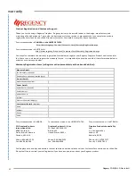 Preview for 46 page of Regency Panorama PG33LPG4-R Owners & Installation Manual